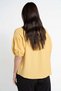 Solid 3/4 Sleeve Blouse with Front Buttons - 4