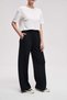 Wide-Leg Solid Pants - 2