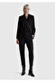 Women's Black Viscose Blend Side and Back Gathered Curled Leg Pants - 5