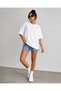 Set of 3 Oversize 100% Organic Cotton Round Neck Loose Fit T-Shirts - 3