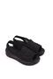 Shoe Basket 4708 Women's 5 cm Wedge Heeled Knitted Sandals