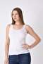 Women's Viscose Lace Detailed Undershirt - White 3085 - 3