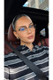 Nova Square Rectangular 55 Ekartman Metal Transparent Women Men Unisex Blue Light Protection Screen Glasses Eyewear