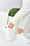 White Thick Soled Casual Sneaker Sports Shoes P973518009 - 4