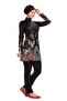 Lycra Hijab Swimsuit Black Bottom Detail with Feather Floor