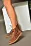 R374923202 Brown Suede Low Sole Classic Women's Boots - 3
