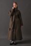 Scarf Coat Brown - 8