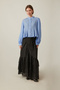 Short Voile Shirt Baby Blue - 2