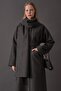 Scarf Coat Anthracite - 7