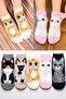 Pack of 5 Cat Patterned High Quality Colorful Booties Ankle Socks - 3