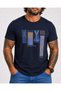 Men’S Oversized Crew Neck T-Shirt the Bronx Street 26137 Navy Blue - 4