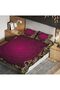 140 cm * 240 Double Wing 2 Pieces Background Curtain 3D Digital Printing and Double Duvet Cover Set Motif Purple - 2
