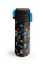 Kids Black Colored Honeycomb Patterned Steel Thermos with Straw and Direct Drinking Feature 500 ml 38110 - 6