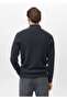 Rib Zipper Collar Sweater - 4