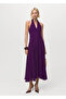 Long Dress with Halter Collar - 2