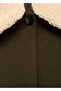 Wool Blend Detachable Collar Jacket - 7