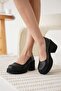 Talya Premium Black Platform Heeled Women's Casual Shoes - 5