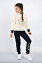 Gardens Needs Bees Printed Hooded Bottom Top Girl's Tracksuit Set - 4