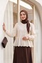 قميص مبطن بأكمام مطاطية وأزرار مزخرفة - بيج - 5