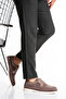 Genuine Leather Men's Loafer Shoes Mink Casual Suede Daily Comfortable Lace-Up Model Ravenna - 5