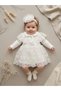Baby Girl Mevlütlük Dress with Baby Collar, Bandana, Cape, Lace, Newborn Hospital Release Wedding Dress, 100% Cotton Evening Dress Mevlitlik 4032