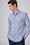 Men's A. Blue Cotton Trend Dynamic Fit Full Italian Collar Shirt - 2