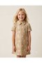 Girl's 100% Cotton Linen and Embroidered Dress
