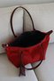 Card Holder Hanging Casual Fabric Burgundy Women's Shoulder Bag En42 Boy28 - 5