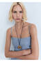 Drape Denim Dress - 6