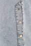Skirt with Button Detail on Sides Ice Blue - 27161 - 7