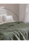 Mathilda King Size 100% Cotton Karde Flat Sheet Pique Set - Khaki - 4
