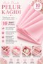 Colored Pelur Paper Light Pink 50X70 cm 10 Pieces