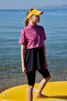 Short Sleeve Semi-Closed Hijab Swimsuit with Front Cover Black03 R5303 - 6