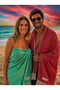 100% Cotton Beach Towels Set of 2 Special Woven - 2