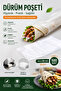 500 Pieces 🥙   1 Pack of Dürüm Bags 14X28 🥙   Transparent Bag 🥙   Packaging Leak-Proof Dumpling Bag 🥙