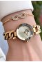 Gold Steel Band - Women's Wristwatch - 3 Atm Water Resistant - with Special Box - 5