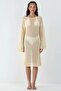 100% Cotton Midi Knitwear Beach Dress - 8