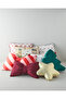 Decorative Throw Pillow with Bow 44X29 cm Burgundy - 5