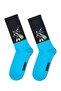 مجموعة جوارب قطنية منقوشة للرجال من Happy Socks باللون الأسود مكونة من 3 قطع P003371 - 5
