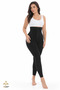 Corset and Leggings in One with Agraflas, High Waist Gathering and Firming Leggings with Corset, Size 1 - 7