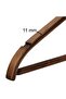 Wooden 8061-Çb Bar Hanger for Shirts and Trousers, Walnut Color, 100 Pieces - 3