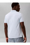 Men's Ss Monogram Pique Blue Polo Collar T-Shirt - 3