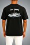 Oversize Tcg Çeşme Dalgalar Arası Themed Pocket and Back Printed Unisex T-Shirt - 7