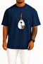 Oversized Portugal Ukulele Guitar Chest Printed Unisex T-Shirt