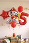 Paw Petrol Pav Petrol Fire Department Dog Marshall 5 Year Old Balloon Concept Birthday Set Age Balloon Set