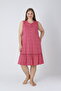 Women's Large Size Cotton Modal Fabric Short Dress 7943 - 6