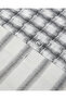 Swirl Check Yarn Dyed Single Bed Sheet Duvet Cover Set 160X220 cm Black - 7