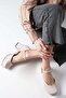 Franka Beige Platform Women's Heeled Shoes - 2