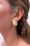 Steel Vintage Earrings Burgundy - 2