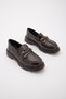 Women's Loafers High Sole Buckled Everyday Shoes Kinles Coffee - 5